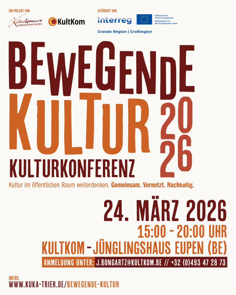 Flyer zur Konferenz Bewegende Kultur