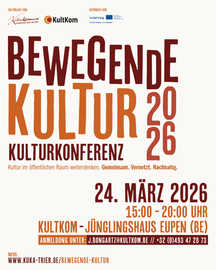 Flyer zur Konferenz Bewegende Kultur